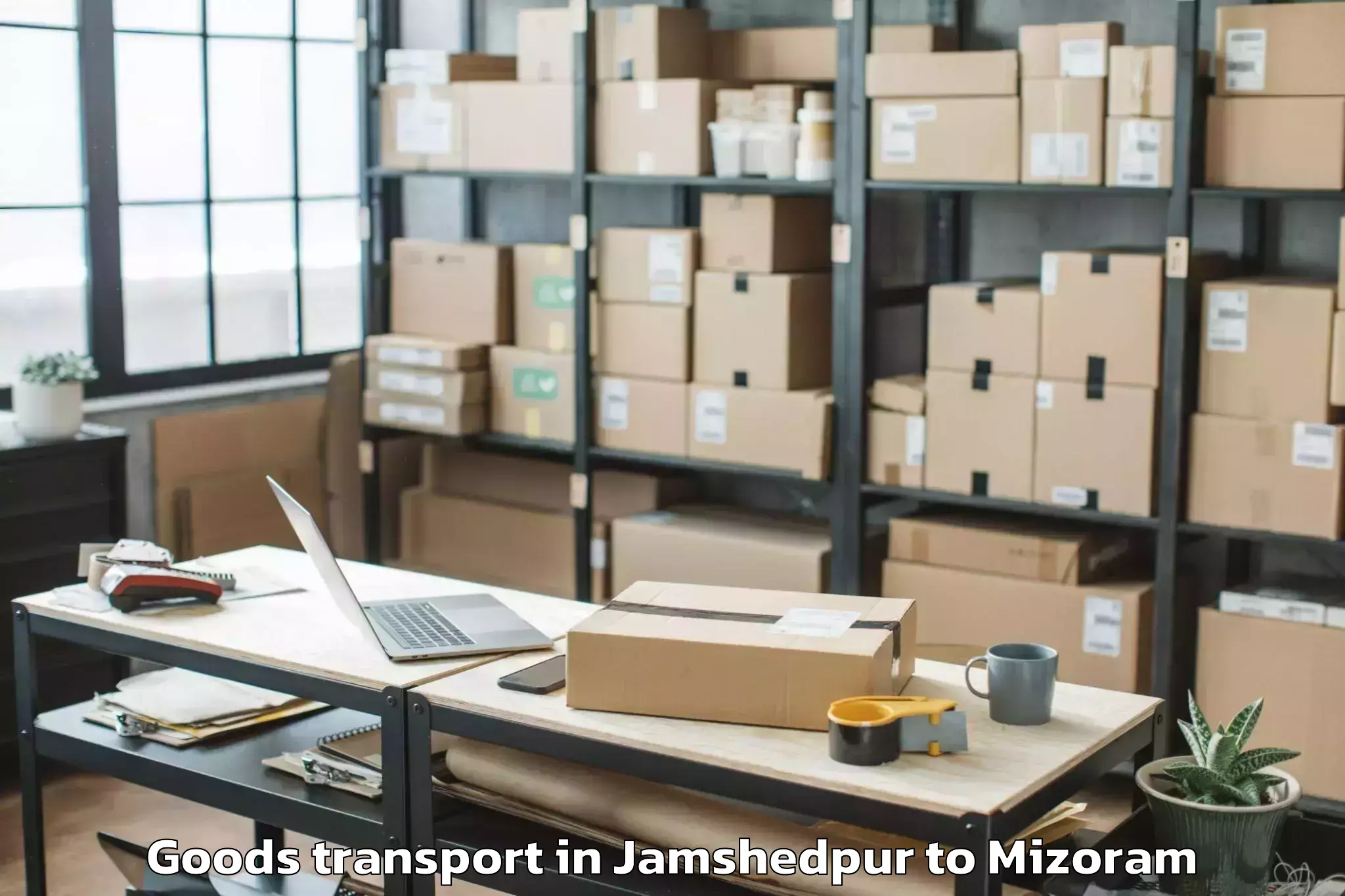 Book Your Jamshedpur to Tlangnuam Part Goods Transport Today